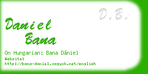 daniel bana business card
